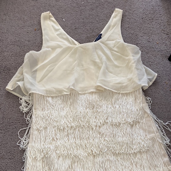 Off white fringe dress - Picture 2 of 4